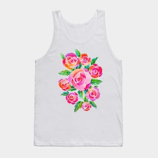 watercolor vintage roses Tank Top